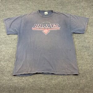 Vintage CSA Shirt Men's XL Atlanta Braves National League Baseball Faded